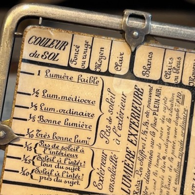 Posographe Kaufmann dans son étui - Pour photographie - Posemètre