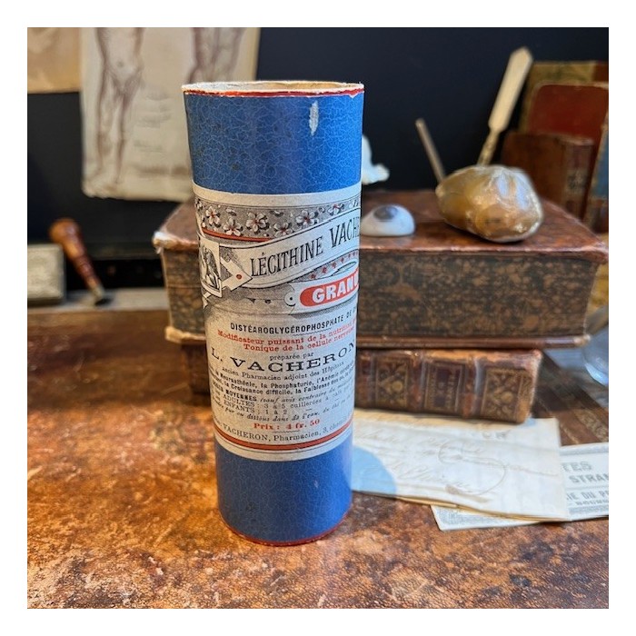 Lécithine VACHERON - Remède ancien - Boîte vide carton sans couvercle