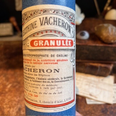 Lécithine VACHERON - Remède ancien - Boîte vide carton sans couvercle