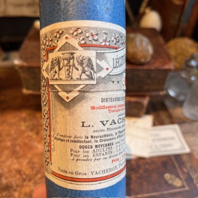 Lécithine VACHERON - Remède ancien - Boîte vide carton sans couvercle