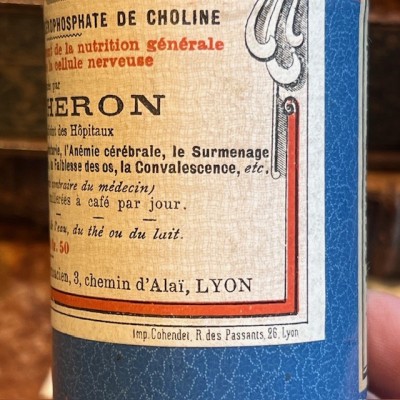 Lécithine VACHERON - Remède ancien - Boîte vide carton sans couvercle