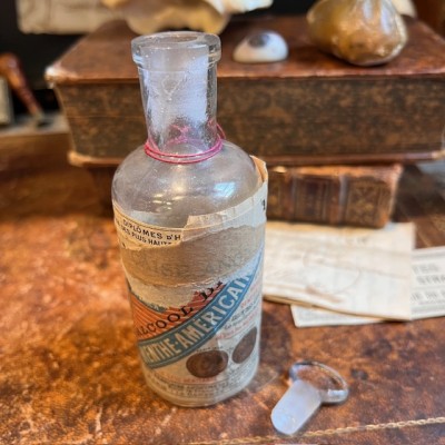 Alcool de menthe Américaine - Flacon ancien de pharmacie