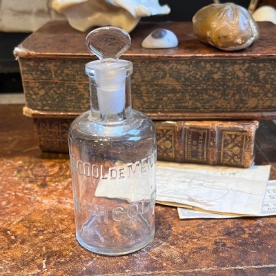 Alcool de menthe de RICQLES - Flacon ancien de pharmacie
