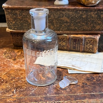 Alcool de menthe de RICQLES - Flacon ancien de pharmacie
