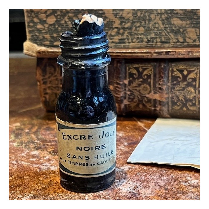JOLY black Ink - Antique pharmacy bottle - Apothecary