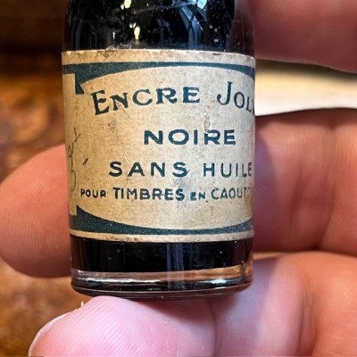 JOLY black Ink - Antique pharmacy bottle - Apothecary