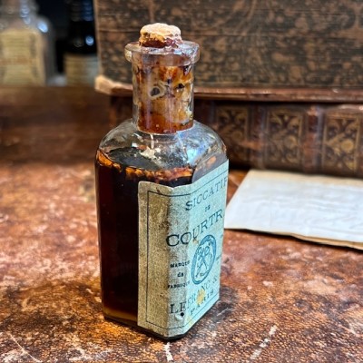 Siccatif de Courtrai - Flacon ancien de pharmacie - Apothicaire