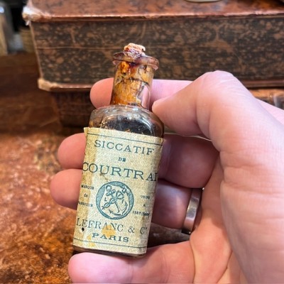 Siccatif de Courtrai - Flacon ancien de pharmacie - Apothicaire