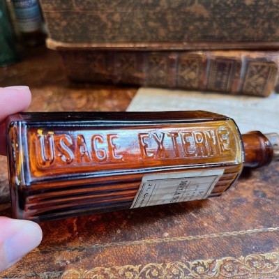 Mixture for compresses - Antique pharmacy bottle - Apothecary