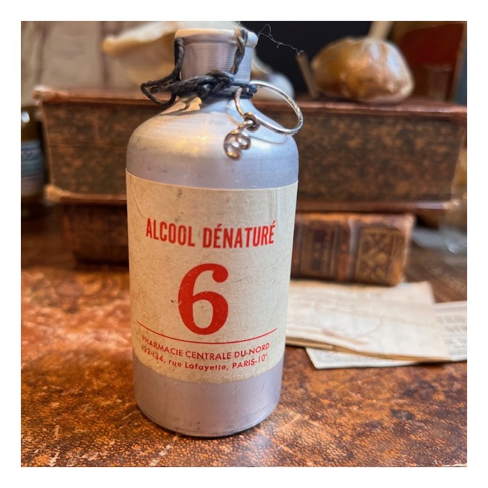Denatured alcohol - Antique pharmacy bottle - Apothecary