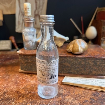 Elixir 173 - Antique pharmacy bottle - Apothecary