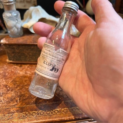 Elixir - Flacon ancien de pharmacie - Apothicaire