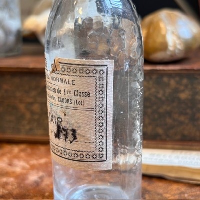 Elixir 173 - Antique pharmacy bottle - Apothecary