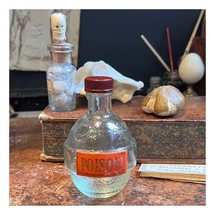 Poison - Antique pharmacy bottle - Apothecary