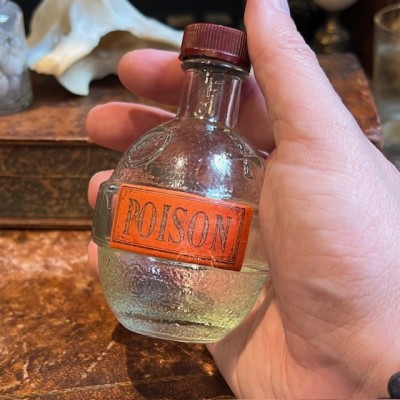 Poison - Antique pharmacy bottle - Apothecary