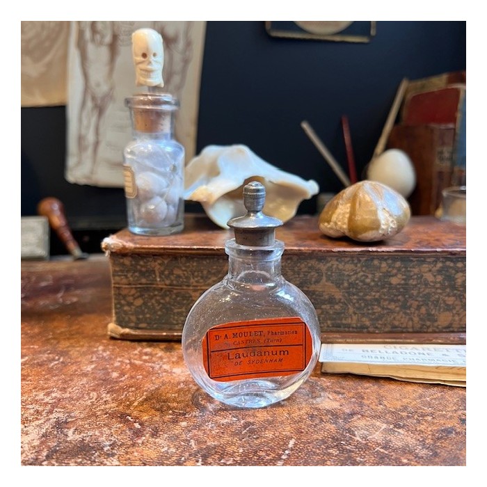 Laudanum - Tincture of Opium - Antique pharmacy bottle - Apothecary
