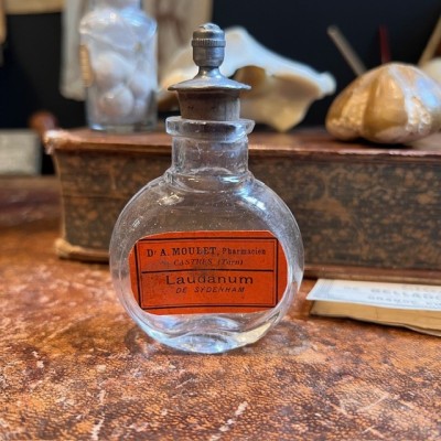 Laudanum - Tincture of Opium - Antique pharmacy bottle - Apothecary