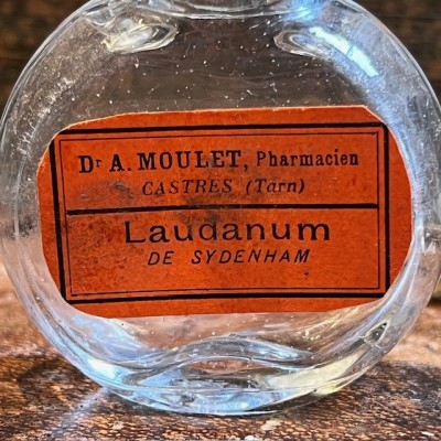 Laudanum - Tincture of Opium - Antique pharmacy bottle - Apothecary