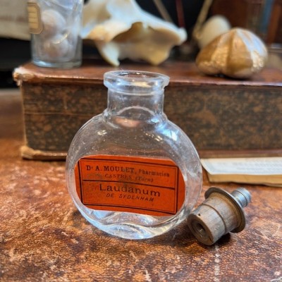 Laudanum - Tincture of Opium - Antique pharmacy bottle - Apothecary