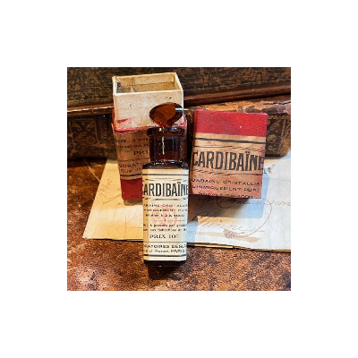 Cardibain - Ouabain - POISON - Antique pharmacy bottle - Apothecary