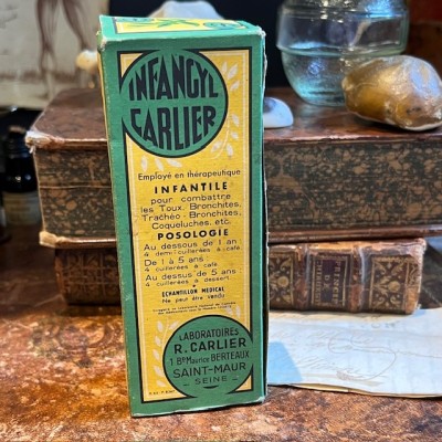 Infangyl Carlier - Antique pharmacy bottle - Apothecary