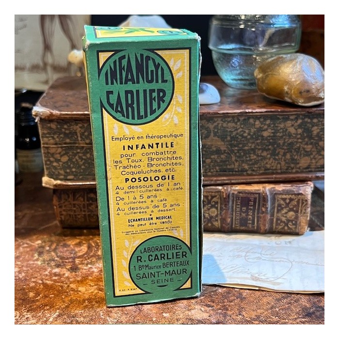 Infangyl Carlier - Antique pharmacy bottle - Apothecary