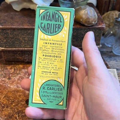 Infangyl Carlier - Antique pharmacy bottle - Apothecary