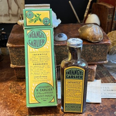 Infangyl Carlier - Antique pharmacy bottle - Apothecary