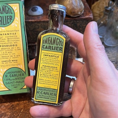 Infangyl Carlier - Flacon ancien de pharmacie - Apothicaire