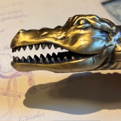 Marteau à réflexe - Marteau neurologique BAYER - Crocodile en laiton
