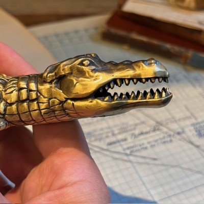 Reflex hammer - BAYER - Neurological hammer - Brass crocodile