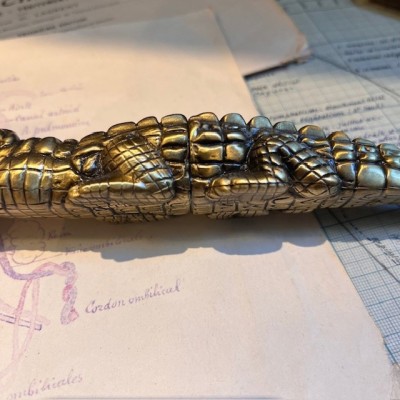 Marteau à réflexe - Marteau neurologique BAYER - Crocodile en laiton