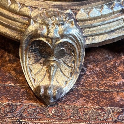 Antique base in bronze for ball, egg, sphere - Base - support