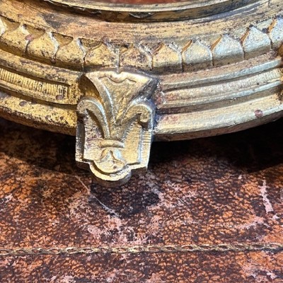 Antique base in bronze for ball, egg, sphere - Base - support