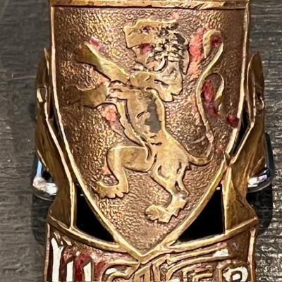 Génial Lucifer - Bicycle license plate circa 1930 - Enamel brass