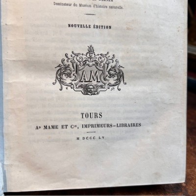 Oeuvres choisies de Buffon - 1855 - Couverture romantique - MAME