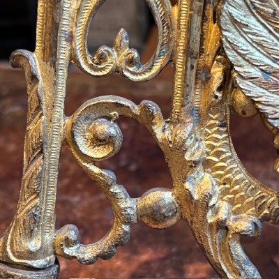 Bougeoir Chimère en bronze - XIXème siècle - Pour Piano