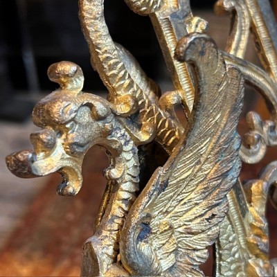 Bougeoir Chimère en bronze - XIXème siècle - Pour Piano