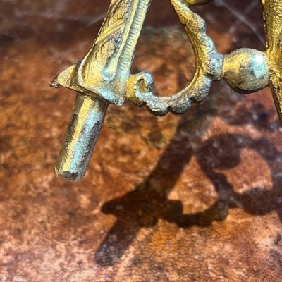 Bougeoir Chimère en bronze - XIXème siècle - Pour Piano