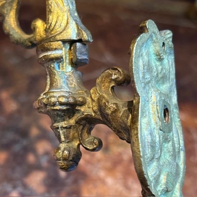Bougeoir Chimère en bronze - XIXème siècle - Pour Piano