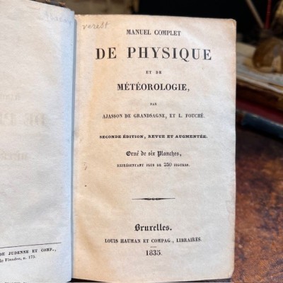 Manuel complet de Physique et de Météorologie - Livre ancien de 1878