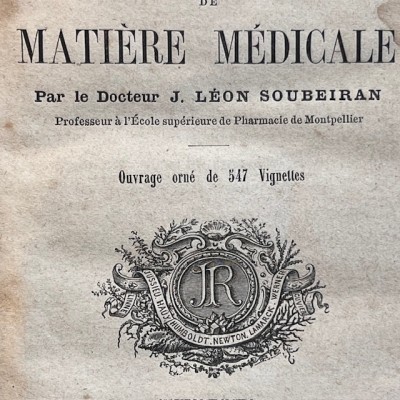 Eléments de matière médicale - Par Soubeiran - Livre ancien de 1878