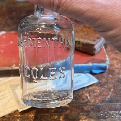 Alcool de menthe de RICQLES - Flacon ancien de pharmacie