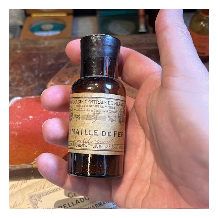 Limaille de fer - Flacon ancien de pharmacie - Apothicaire