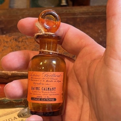 Soothing balm - Antique pharmacy bottle - Apothecary