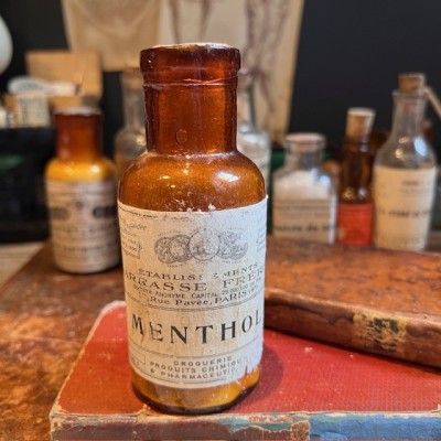Menthol - Flacon ancien de pharmacie -Apothicaire