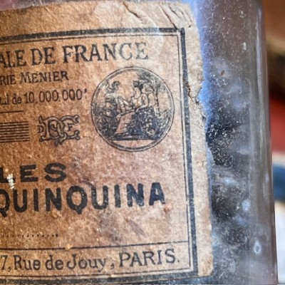 Quinine Extract Pills - Antique pharmacy bottle - Apothecary
