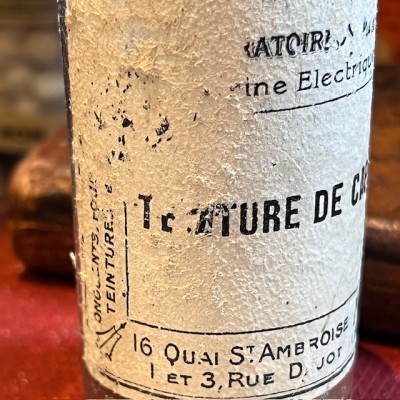Teinture de Capsicum - Flacon ancien de pharmacie -Apothicaire