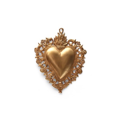Ex-voto Doré - Modèle: Coeur sacré Maria par Boncoeurs
