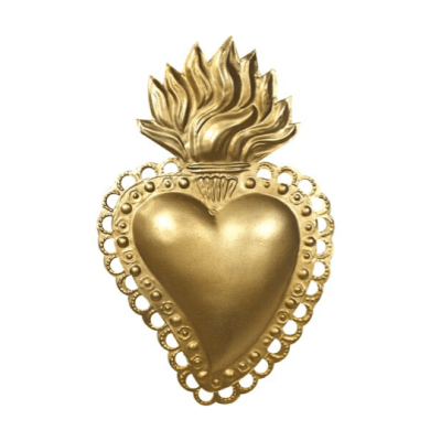Golden Ex-voto - Model: Sacred Heart Maria - Sacred Art - by Boncoeurs